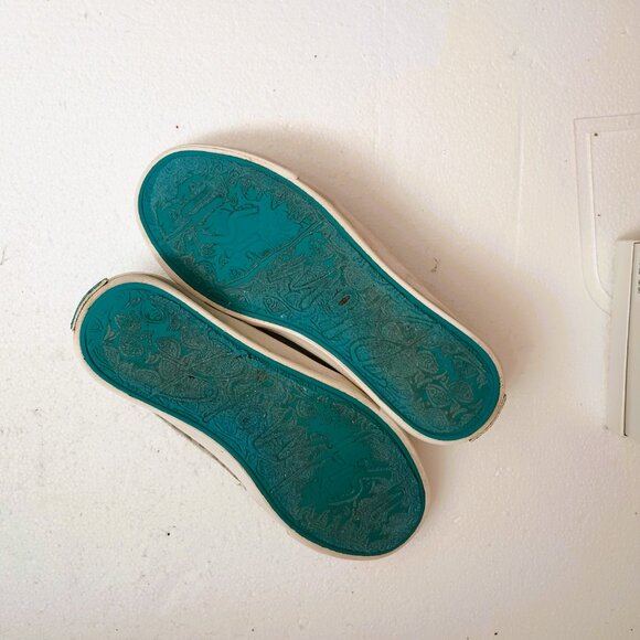 Blowfish Babalu Gray Camo Sneaker 8 Distressed Canvas Slip On Shoes - Picture 6 of 7